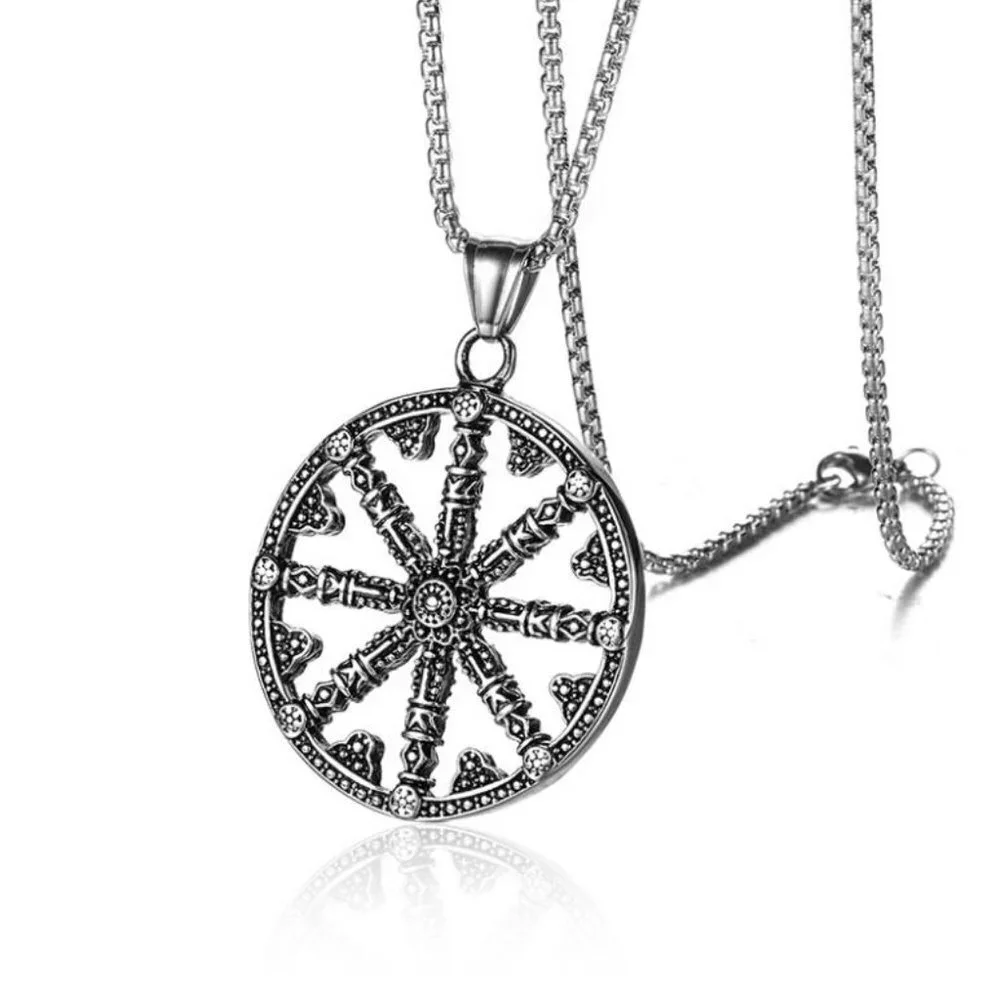 ❤️Punk stainless steel rudder choker pendant necklace for women/men,N902…